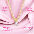 solitaire pendant women
