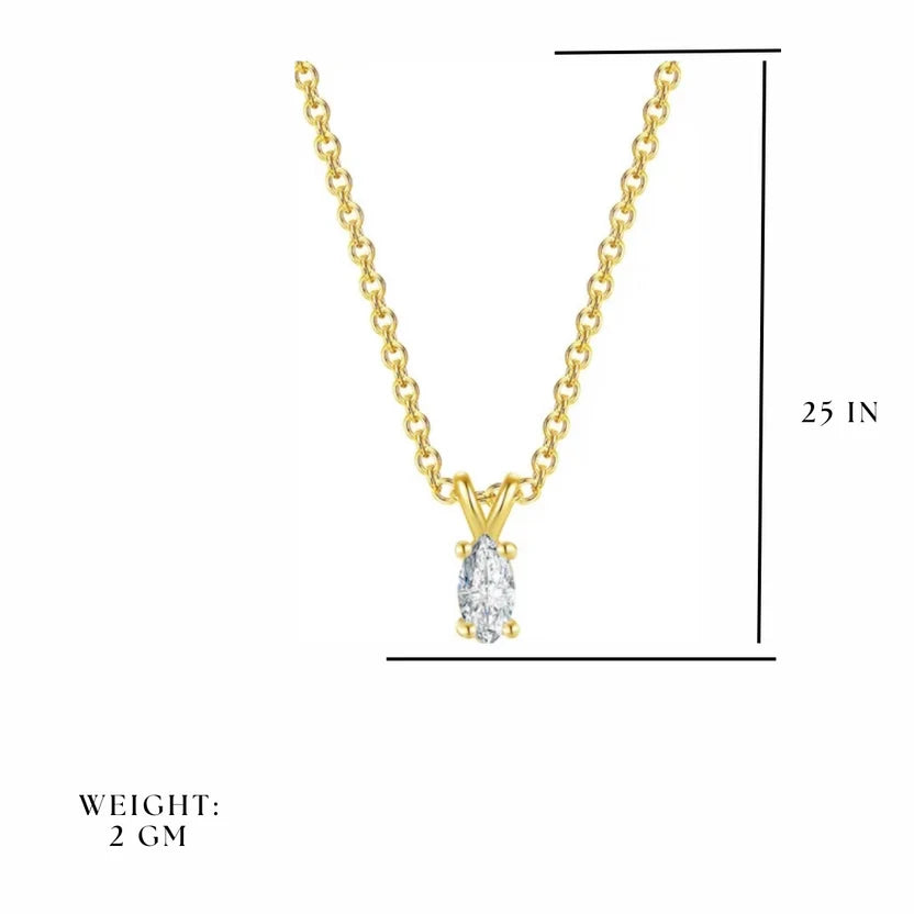 solitaire pendant women