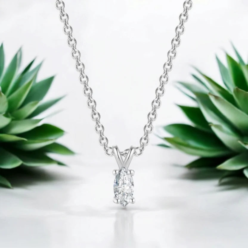 solitaire pendant women