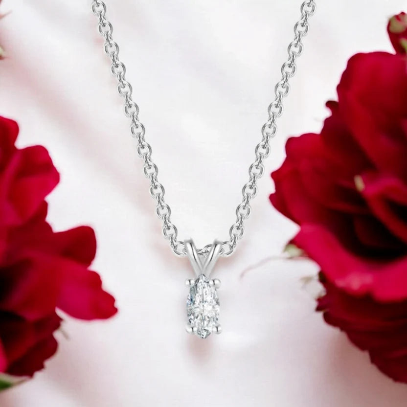 solitaire pendant women