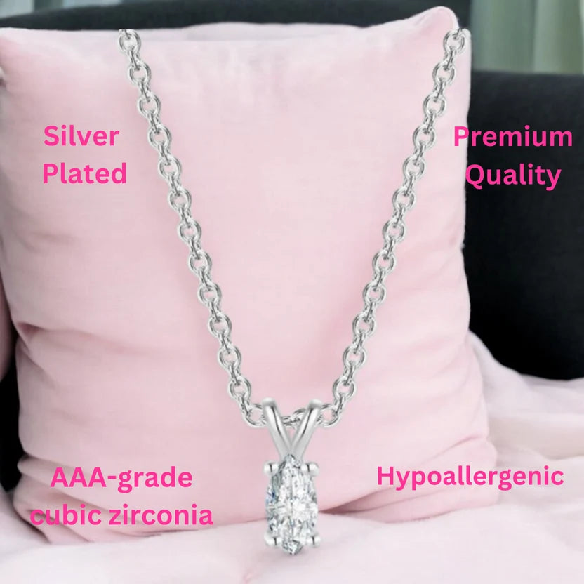 solitaire pendant women
