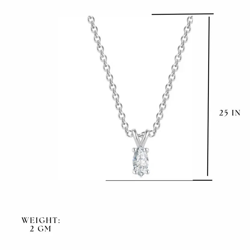 solitaire pendant women
