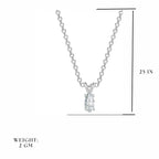 solitaire pendant women