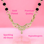 Classy Spiral Black Beads Mangalsutra