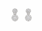 Silver Plated American Diamond Stone Studded | Anti Tarnish Jewellery Set for Women and Girls | Matching Earrings | Perfect for Weddings and Special Occasions