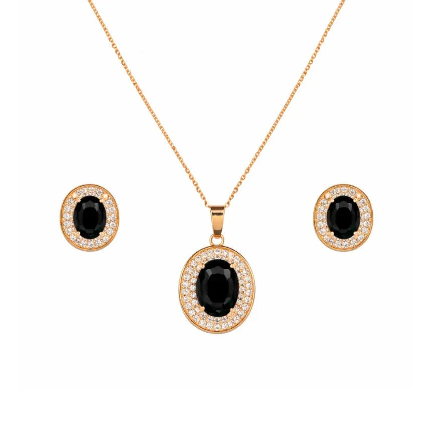 solitaire pendant set