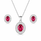 solitaire pendant set