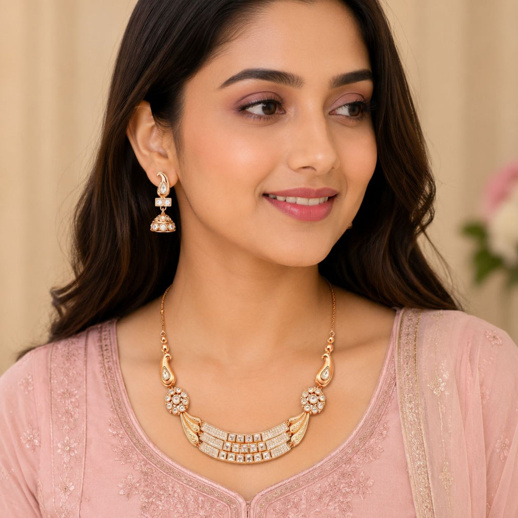 Rose Gold Traditional Jewellery Set