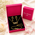 Infinity Love Jewellery Value Set for Girls|Anti Allergy| Anti Tarnish| Valentine Gift