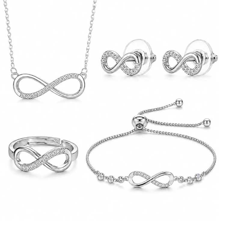 Rose Gold Infinity Jewellery set