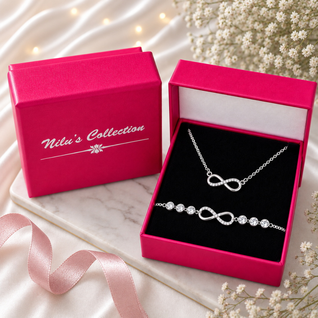 Infinity Love Jewellery Value Set for Women & Girls  | Valentine Gift