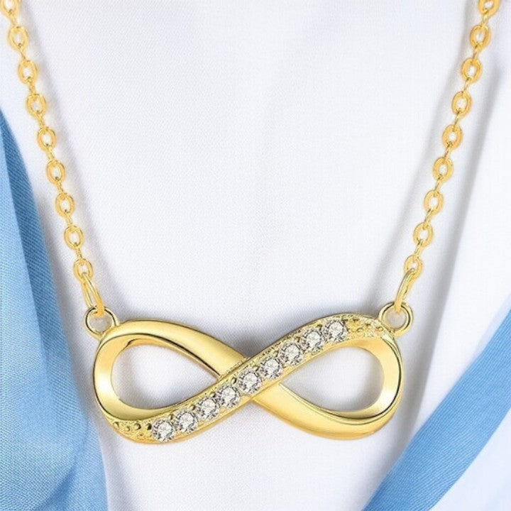 Infinity Love Necklace & Bracelet Value Set for Girls|Anti Allergy| Anti Tarnish| Valentine Gift