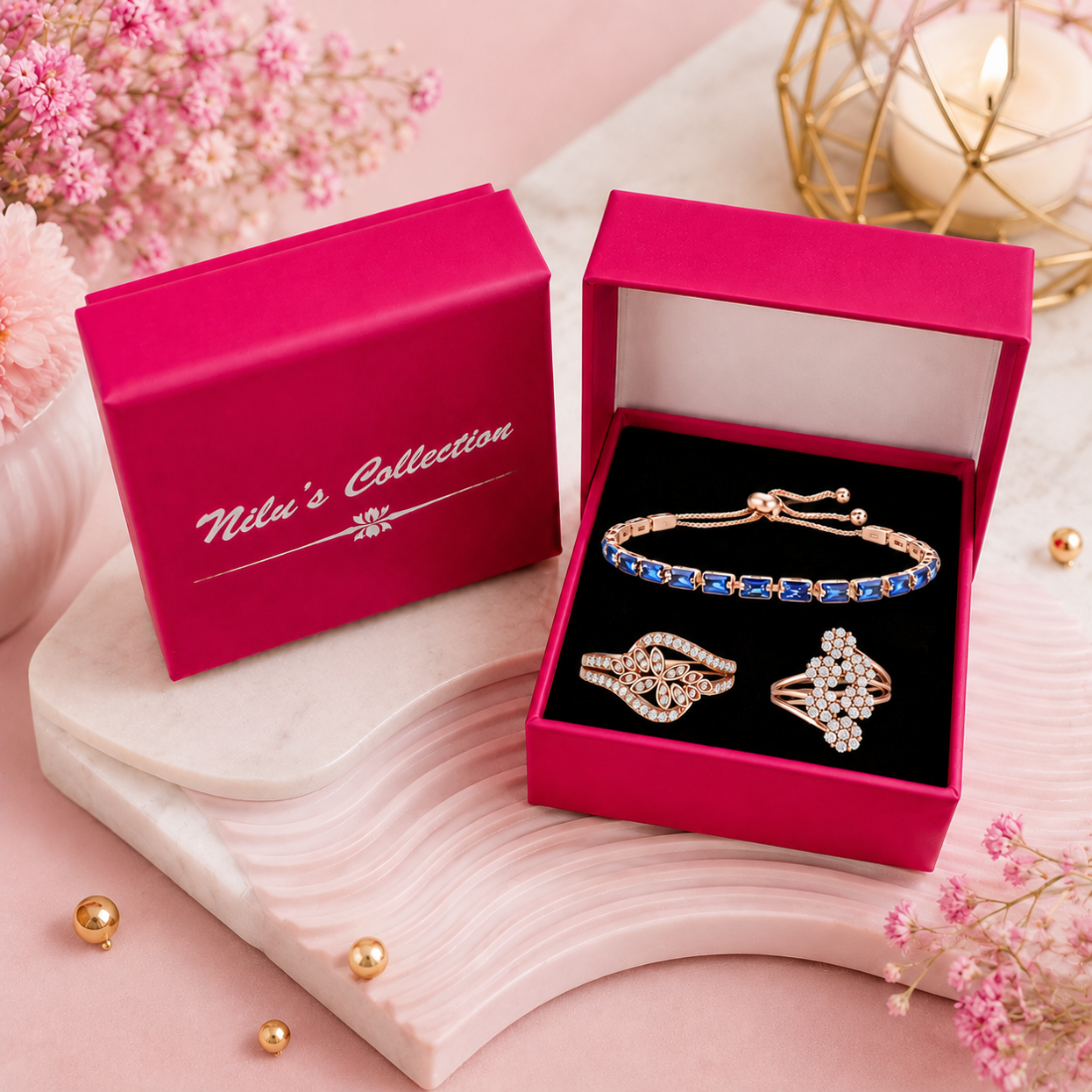 Blue Glam Chic Set
