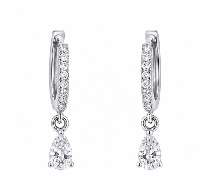 18k Rose Gold Plated Clip On Hoop Earrings