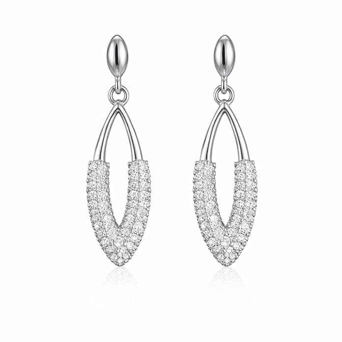 Rose Gold Plated Drop Earrings for Women And Girls