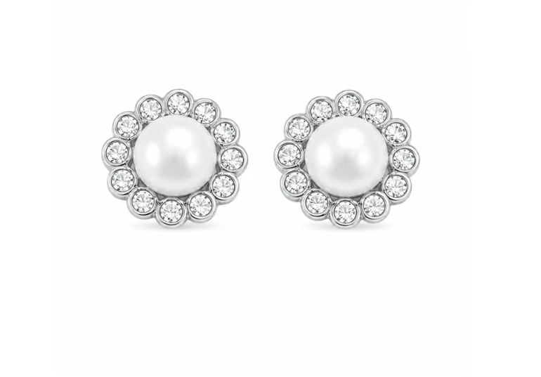 Rose Gold Plated Stud Earrings For Women And Girls