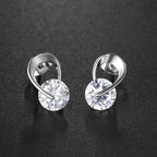 Trendy Silver Plated Zircon Stone Earring for Girls & Women