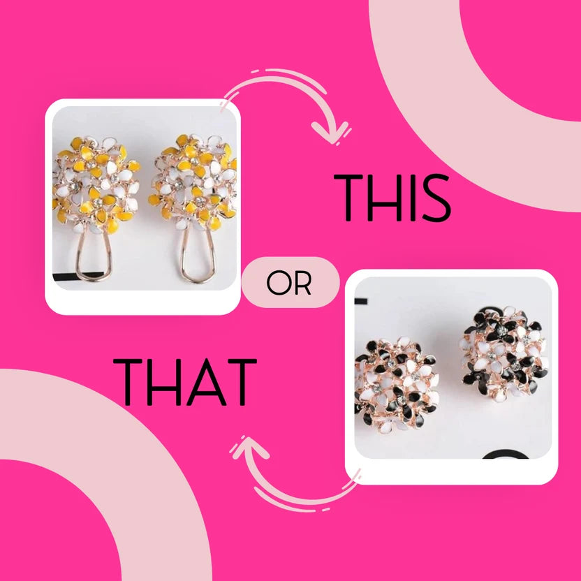 Floral bloom stud earrings