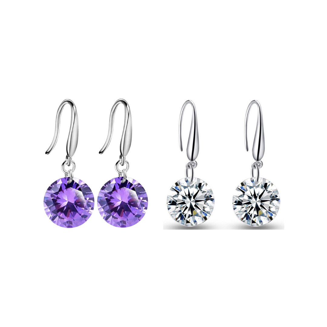 Daily Essentials Drop Earrings for Women and Girls| Value Set of CZ Drop Earrings