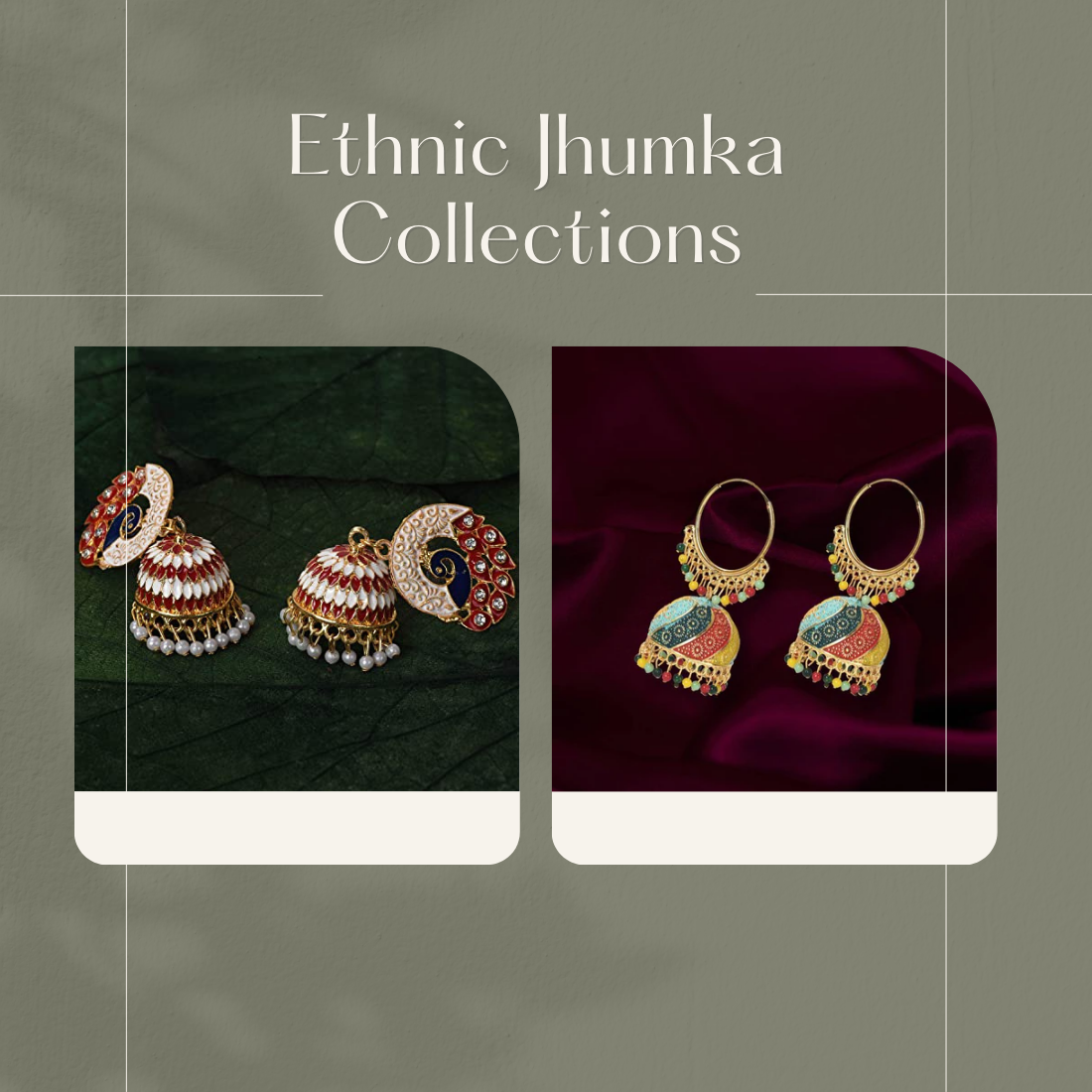 The Bloom Set| Value Set| Oxidised Jhumka Earrings| Ethnic Jhumki Collection for Women and Girls