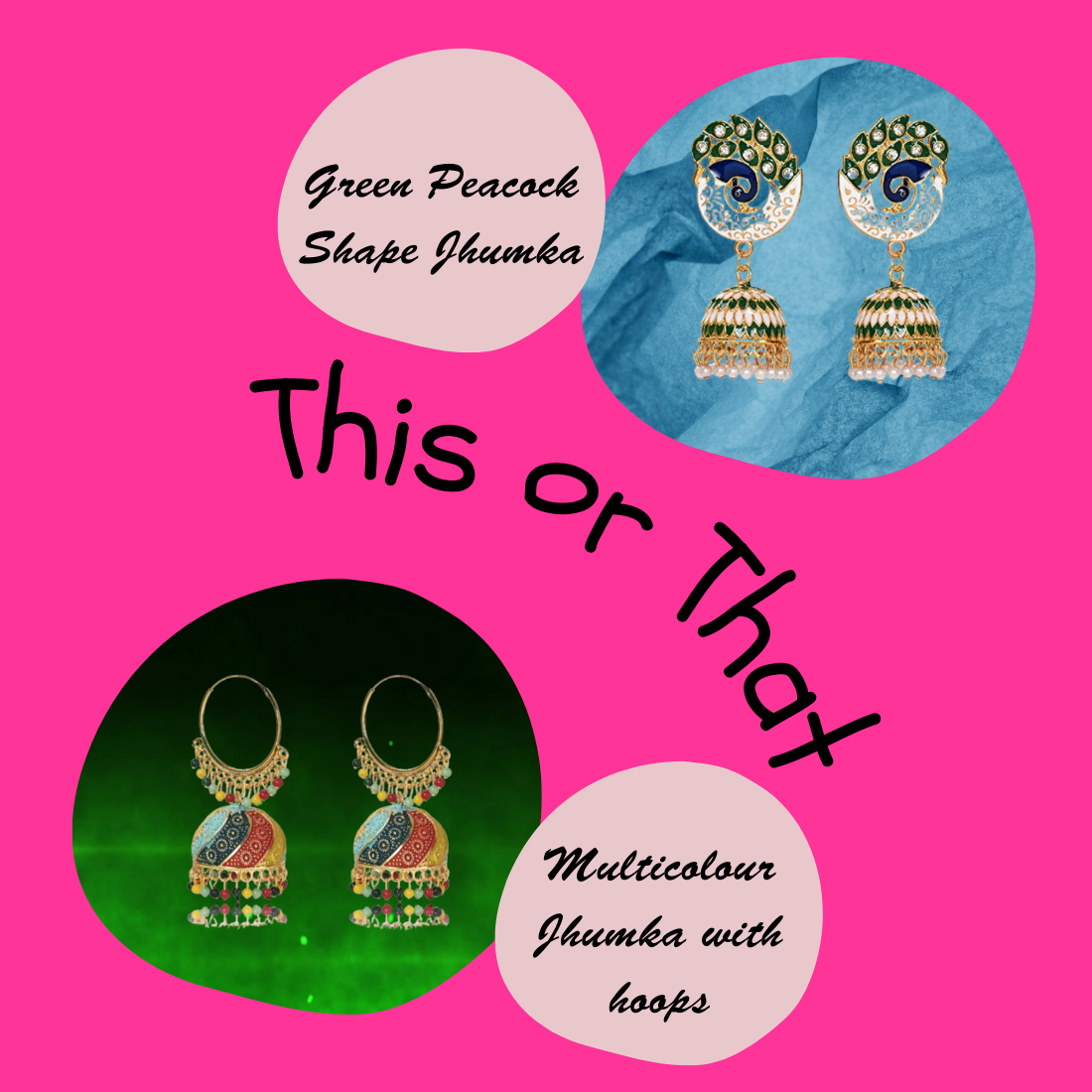 The Bloom Set| Value Set| Oxidised Jhumka Earrings| Ethnic Jhumki Collection for Women and Girls