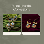 The Bloom Set| Value Set| Oxidised Jhumka Earrings| Ethnic Jhumki Collection for Women and Girls