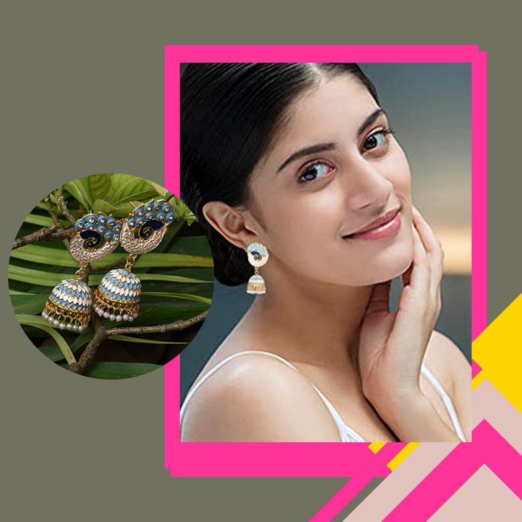 The Bloom Set| Value Set| Oxidised Jhumka Earrings| Ethnic Jhumki Collection for Women and Girls