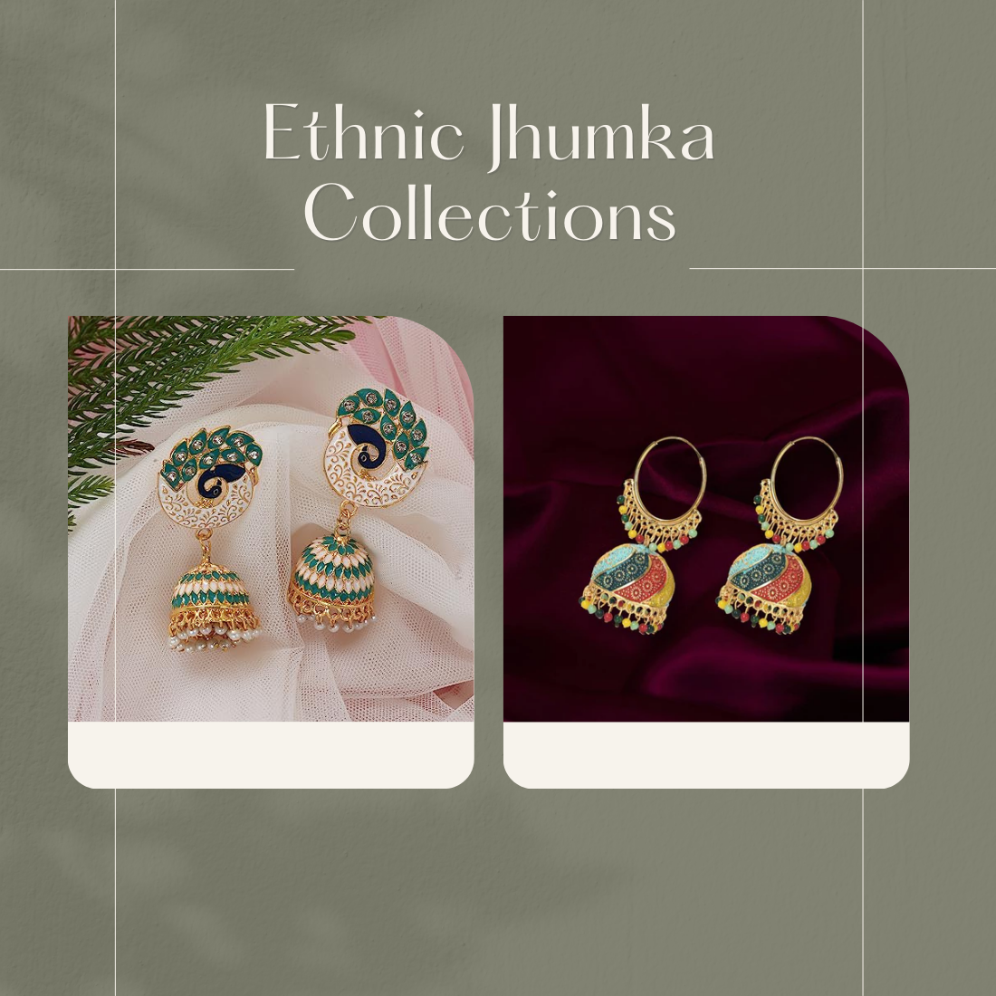 The Bloom Set| Value Set| Oxidised Jhumka Earrings| Ethnic Jhumki Collection for Women and Girls
