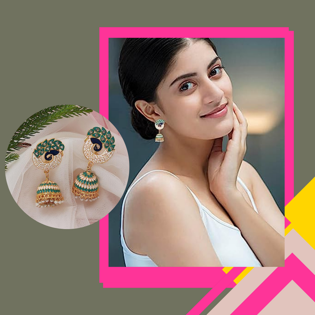 The Bloom Set| Value Set| Oxidised Jhumka Earrings| Ethnic Jhumki Collection for Women and Girls