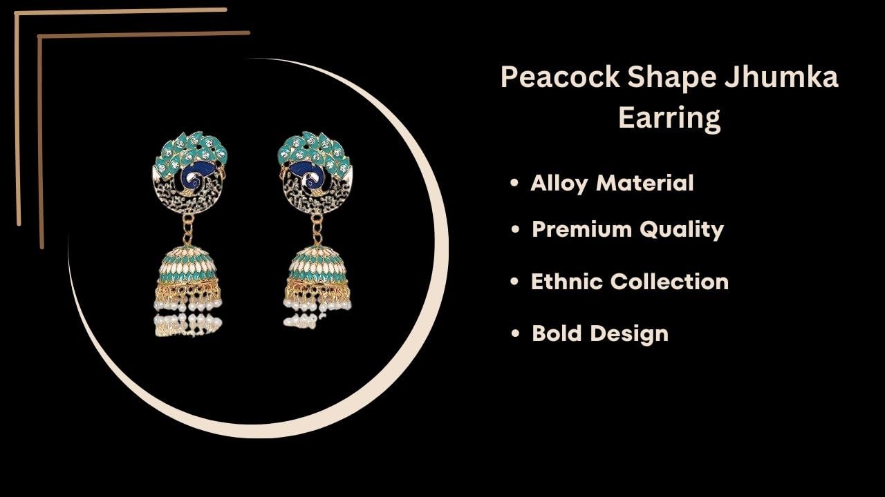 The Bloom Set| Value Set| Oxidised Jhumka Earrings| Ethnic Jhumki Collection for Women and Girls