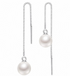 Pearl Tassel Long Drop Earrings
