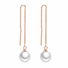 Pearl Tassel Long Drop Earrings