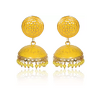Handmade Ethnic Yellow Brass Earrings