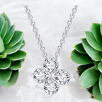 Trendy Silver Plated Floral Drip Pendant