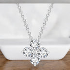 Trendy Silver Plated Floral Drip Pendant
