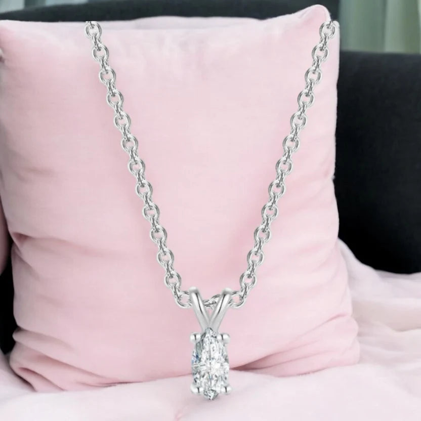 solitaire pendant women