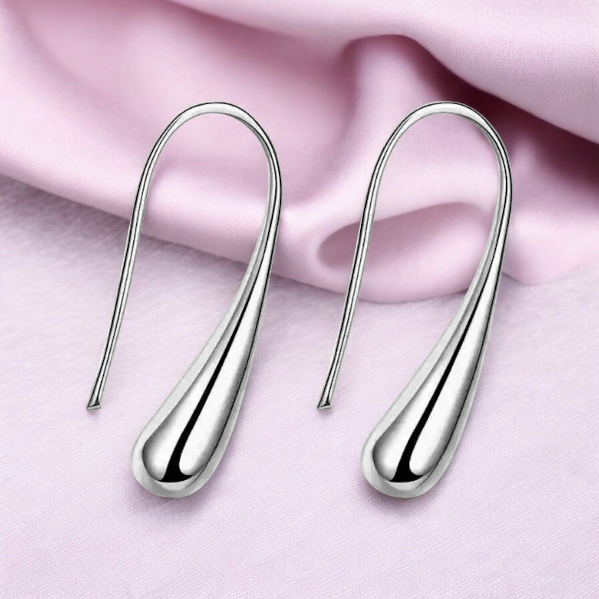 Tender Touch Duo Water Drop Studs and Crystal Hanging Earrings Value Set For Girls