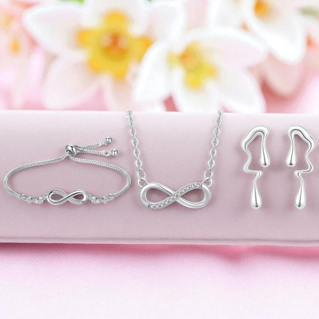 Infinity Love Jewellery Value Set for Women & Girls  |Valentine Gift
