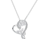 Silver Plated Heart Engraved Pendant