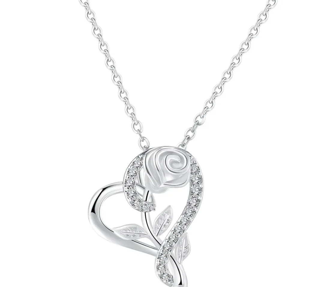 engraved heart pendant