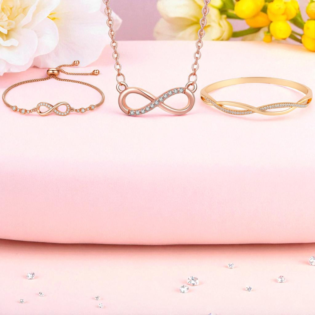 Infinity Love Jewellery Set For Women And Girls  |Valentine Gift