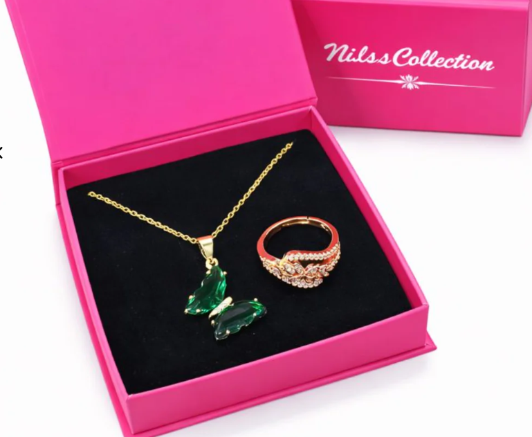 Rose Gold Butterfly Charm Pendant