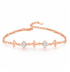 Silver Plated Clover Bracelet