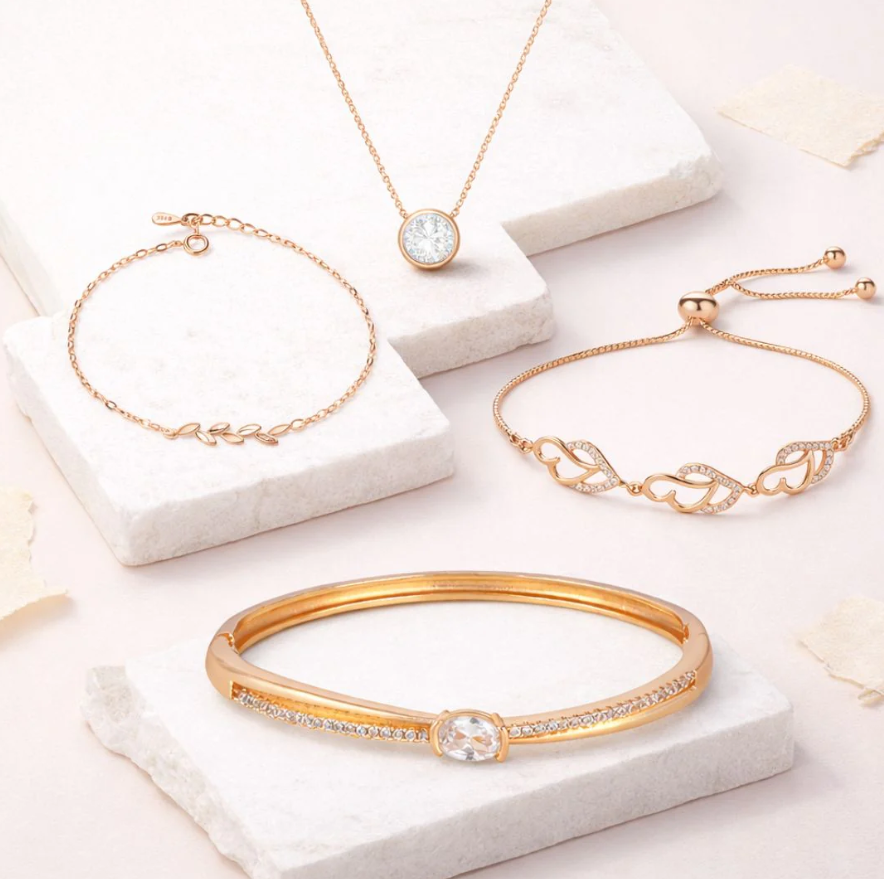 Rose Gold Solitaire Pendant