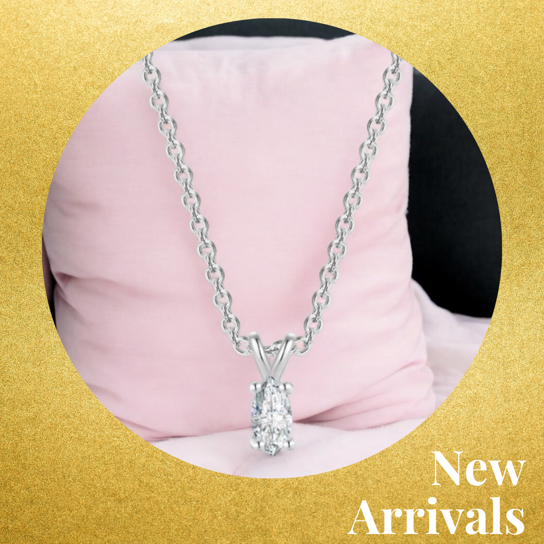 Solitaire Pendant with Silver Plated Chain for Women | Diamond like Brilliance Sparkling Zirconia for that Stunning Shine | Lovely Gift (Silver)