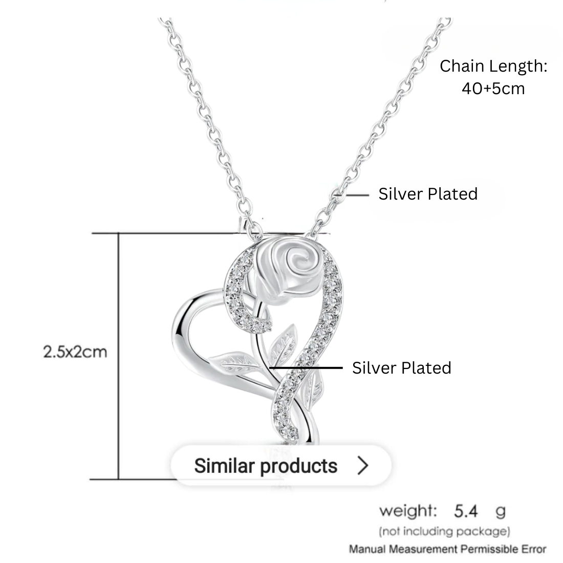 Silver Plated Heart Engraved Pendant