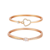 Bracelet Duo |Rose Gold Plated AD Stone Sparkling Kada Bracelet Value Set for Girls