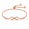 Rose Gold Plated Infinity Bracelet