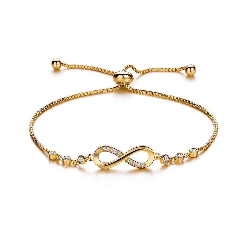 Silver Plated Infinity Bracelet