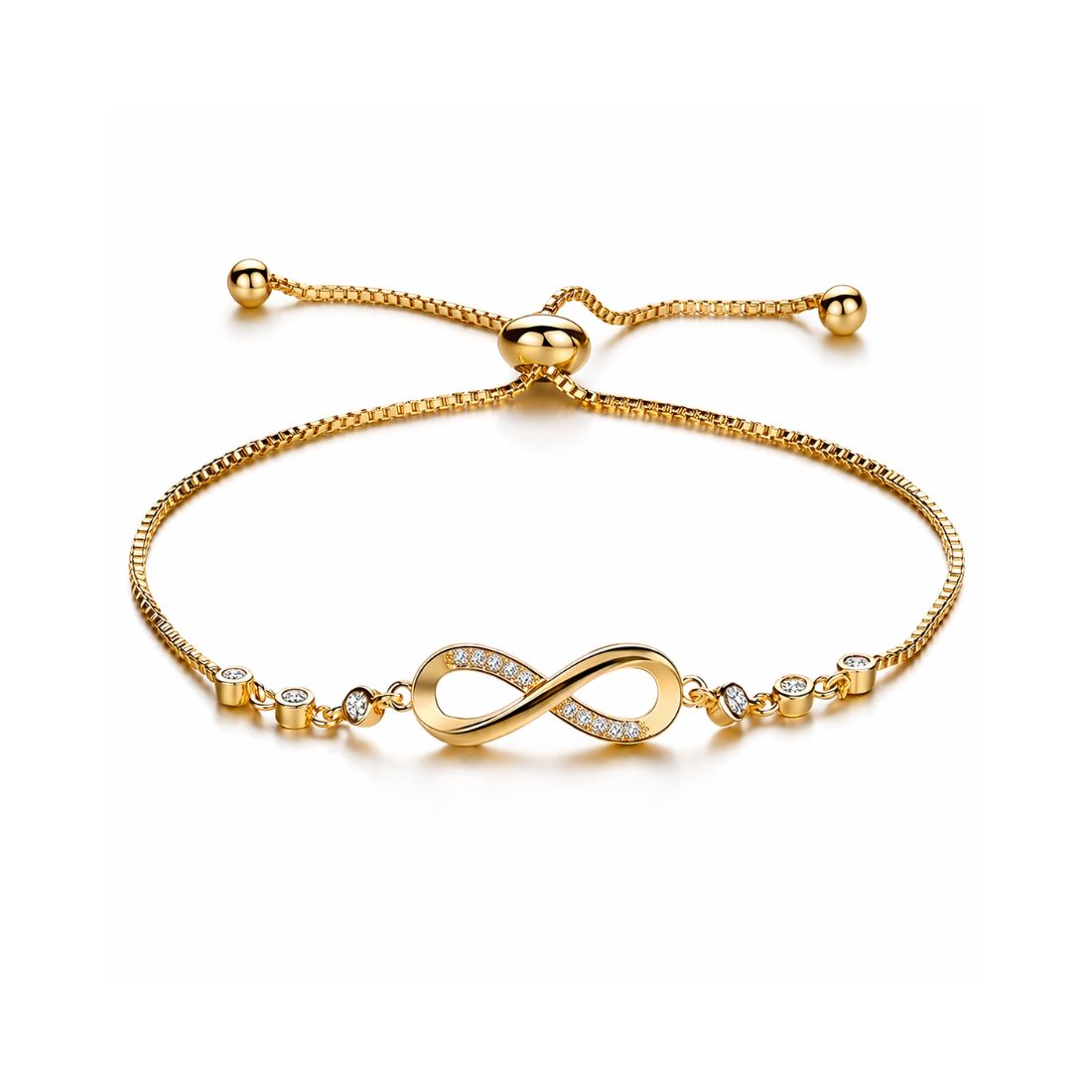 Silver Plated Infinity Bracelet